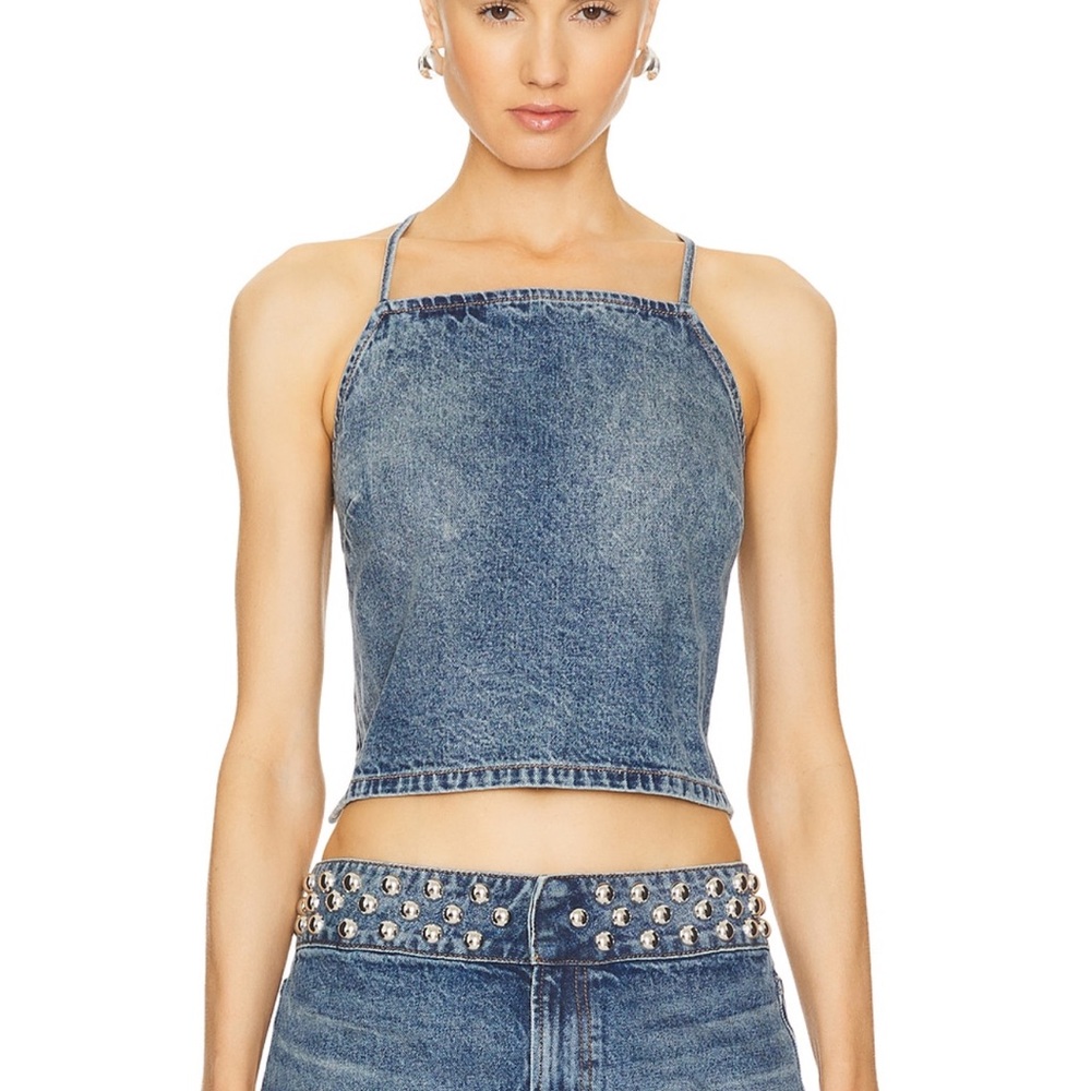GRLFRND Denim Blue Tank Top